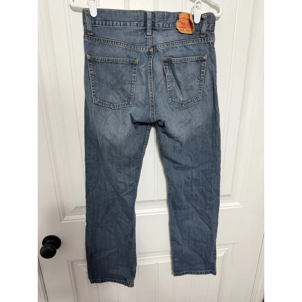 Levi's Jeans Boys 18 Reg 514 Straight Fit Medium Wash Blue Denim Pants EUC